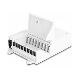 DeLOCK Caja de distribución de fibra óptica FTTH interior 8 puertos blanco