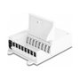 DeLOCK Caja de distribución de fibra óptica FTTH interior 8 puertos blanco