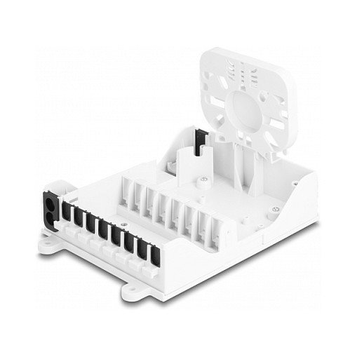 DeLOCK Caja de distribución de fibra óptica FTTH interior 8 puertos blanco