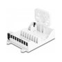 DeLOCK Caja de distribución de fibra óptica FTTH interior 8 puertos blanco