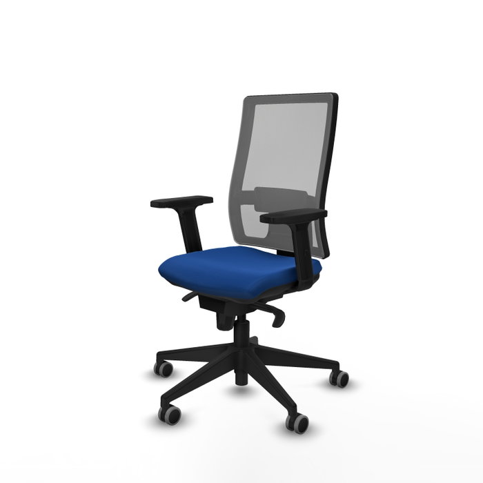 PIQUERAS Y CRESPO Silla de oficina Horna con mecanismo Sincro, Azul y Gris PIQUERAS Y CRESPO Silla de oficina Horna con mecanismo Sincro, Azul y Gris