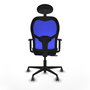 PIQUERAS Y CRESPO Silla de oficina Jorquera Verde botella y Azul