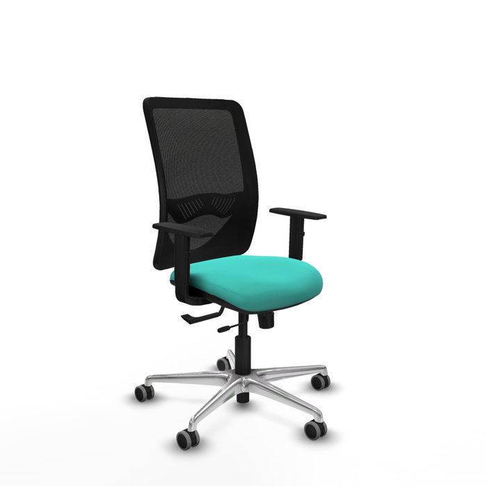 PIQUERAS Y CRESPO Silla de oficina Zulema con mecanismo Sincro/Traslack, Turquesa y Negro PIQUERAS Y CRESPO Silla de oficina Zulema con mecanismo Sincro/Traslack, Turquesa y Negro
