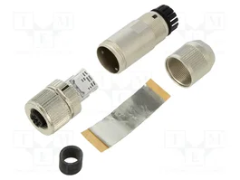 PHOENIX CONTACT Conector M12 Hembra 4 Pines Recto IDC Código D-Ethernet