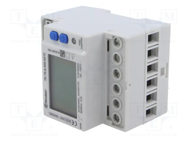 FINDER Controlador para raíl DIN OC IP50 LCD