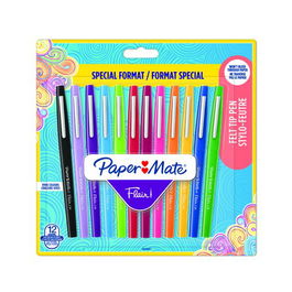 Rotulador Fibra Paper Mate Basicos Surtido Blister De 12