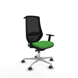 PIQUERAS Y CRESPO Silla de oficina Mardos Verde con mecanismo Sincro/Traslack