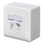 Digitus DN-9007-S-1 Toma de datos Cat6a 2xRJ45 apantallada Blanco