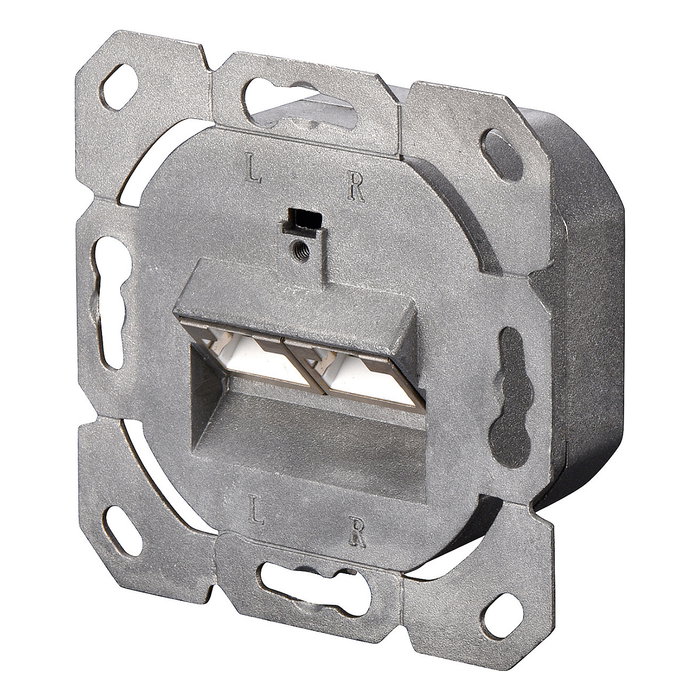Digitus DN-9007-S-1 Toma de datos Cat6a 2xRJ45 apantallada Blanco