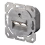 Digitus DN-9007-S-1 Toma de datos Cat6a 2xRJ45 apantallada Blanco
