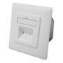 Digitus DN-9007-S-1 Toma de datos Cat6a 2xRJ45 apantallada Blanco