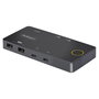 StarTech.com C2-H46-UC2-PD-KVM KVM Switch 2 Ordenadores USB C, 4K 60Hz 4096x2160, HDMI, 4 Puertos USB, PD 100W, Plug and Play, Negro