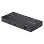 StarTech.com C2-H46-UC2-PD-KVM KVM Switch 2 Ordenadores USB C, 4K 60Hz 4096x2160, HDMI, 4 Puertos USB, PD 100W, Plug and Play, Negro