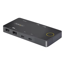 StarTech.com C2-H46-UC2-PD-KVM Interruptor KVM 4K Ultra HD 4096x2160 10W Negro