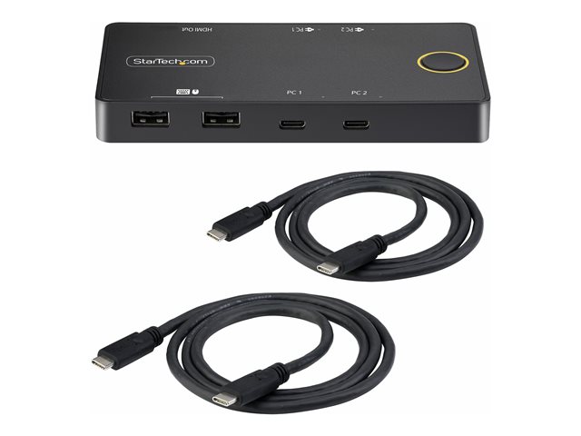 StarTech.com C2-H46-UC2-PD-KVM Interruptor KVM USB-C 4K HDMI