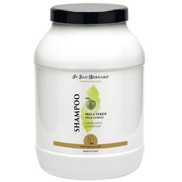 Iv San Bernard Champú Manzana Verde para Pelo Largo de Perros y Gatos, Suavidad, Brillo y Desenredo, 3 Litros