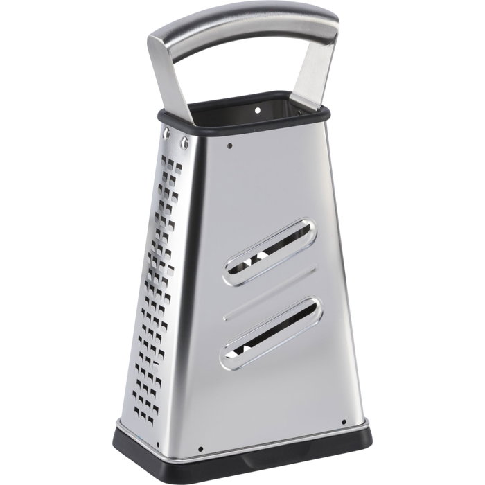 Gefu Laser Cut cortadora cuadrada con recipiente silver / black Gefu Laser Cut cortadora cuadrada con recipiente silver / black