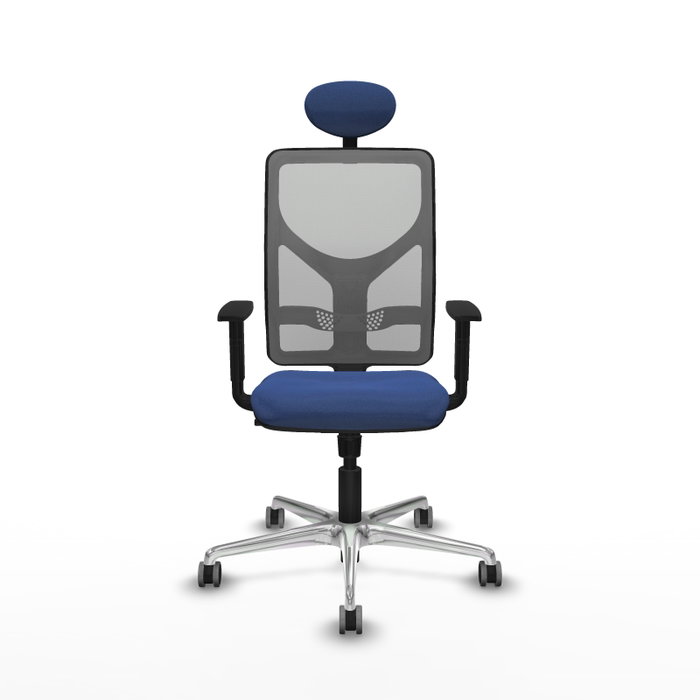 PIQUERAS Y CRESPO Silla de oficina Motilla con mecanismo Sincro, Azul marino y Gris PIQUERAS Y CRESPO Silla de oficina Motilla con mecanismo Sincro, Azul marino y Gris