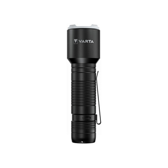 VARTA Linterna de Mano Aluminio F30 Pro LED 400 Lúmenes 150m Alcance 3 Modos Resistente a Golpes 3 Pilas AAA