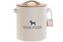 DKD Home Decor Bote de Metal y Bambú de 8L Beige