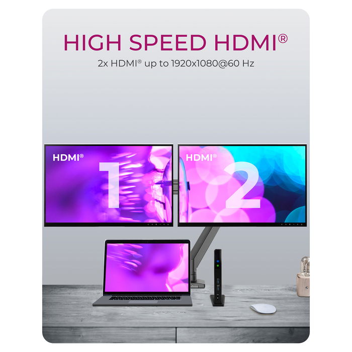 ICY BOX IB-DK2251AC USB-C/USB 3.0 Docking Station 11-en-1 con Múltiples Puertos y Conexiones para Mayor Productividad