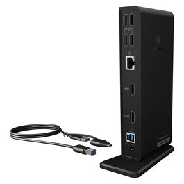 ICY BOX IB-DK2251AC USB-C/USB 3.0 Docking Station 11-en-1 con Múltiples Puertos y Conexiones para Mayor Productividad