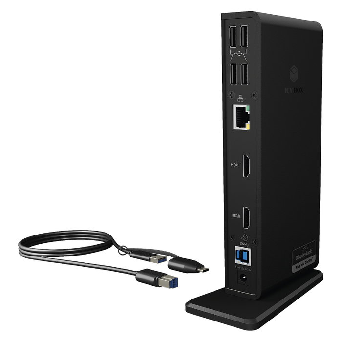 ICY BOX IB-DK2251AC Docking Station 11-en-1 con 2 HDMI y USB-C/USB 3.0 ICY BOX IB-DK2251AC Docking Station 11-en-1 con 2 HDMI y USB-C/USB 3.0