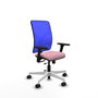 PIQUERAS Y CRESPO Silla de oficina Motilla con mecanismo Sincro/Traslack, Rosa y Azul