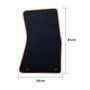 OCC Design Alfombra a Medida BMW E65 Serie 7 Corto (2001-2008) 5 Piezas con Ribete Amarillo