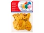 Blanca Globo 100% Latex Biodegradable Metalizado Oro Bolsa 15 Unidades Fiesta Decoracion Brillante
