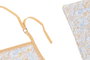 DKD Home Decor Delantal Shabby Azul Multicolor 80 x 60 cm Algodón/Poliéster Set de 2