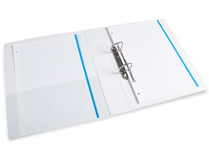 Liderpapel Carpeta Canguro 2 Anillas Mixtas 40mm A4 Plástico Blanco