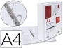 Liderpapel Carpeta Canguro 2 Anillas Mixtas 40mm A4 Plástico Blanco