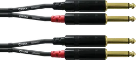 Cordial Cable De Audio Doble Mono 1,5 M