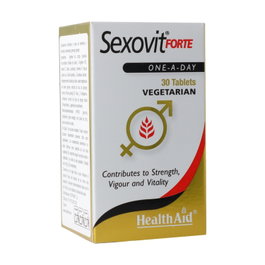 Health Aid Sex-O-Vit Forte 30 tabletas complemento alimenticio para función íntima saludable