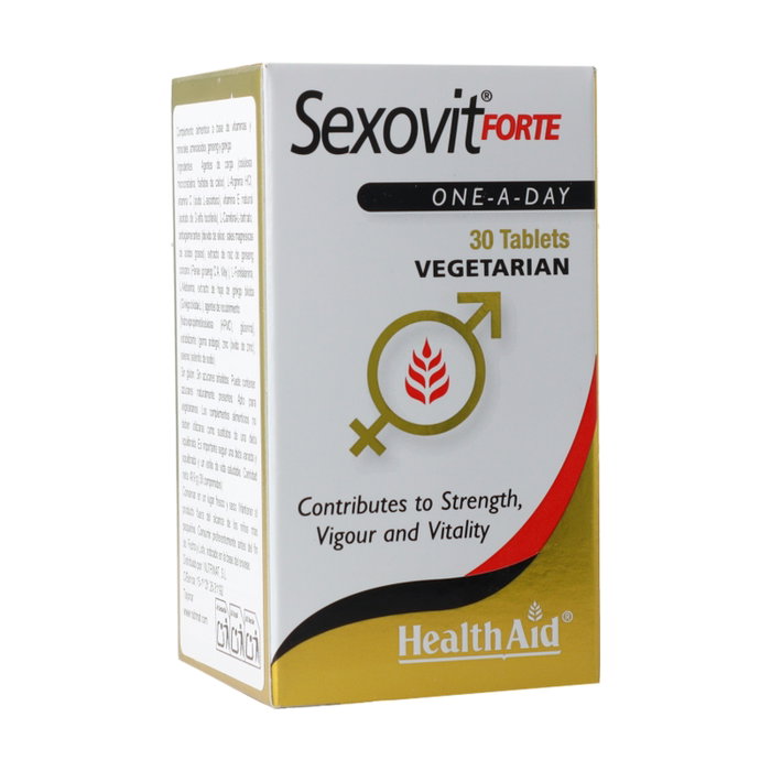 Health Aid Sex-O-Vit Forte 30 tabletas complemento alimenticio para función íntima saludable Health Aid Sex-O-Vit Forte 30 tabletas complemento alimenticio para función íntima saludable