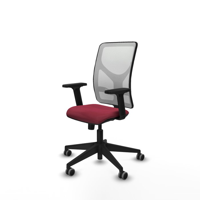 PIQUERAS Y CRESPO Silla de oficina Motilla con Mecanismo Sincro, Granate y Blanco PIQUERAS Y CRESPO Silla de oficina Motilla con Mecanismo Sincro, Granate y Blanco