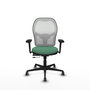 PIQUERAS Y CRESPO Silla de oficina Jorquera Verde esmeralda y Blanco