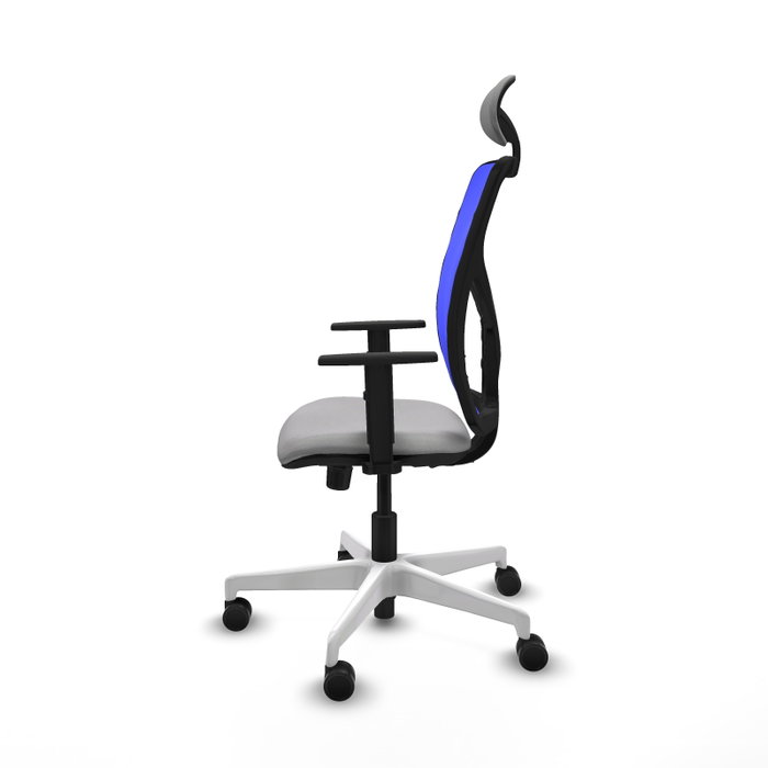 PIQUERAS Y CRESPO Silla de oficina Motilla con mecanismo Sincro, Gris claro y Azul PIQUERAS Y CRESPO Silla de oficina Motilla con mecanismo Sincro, Gris claro y Azul