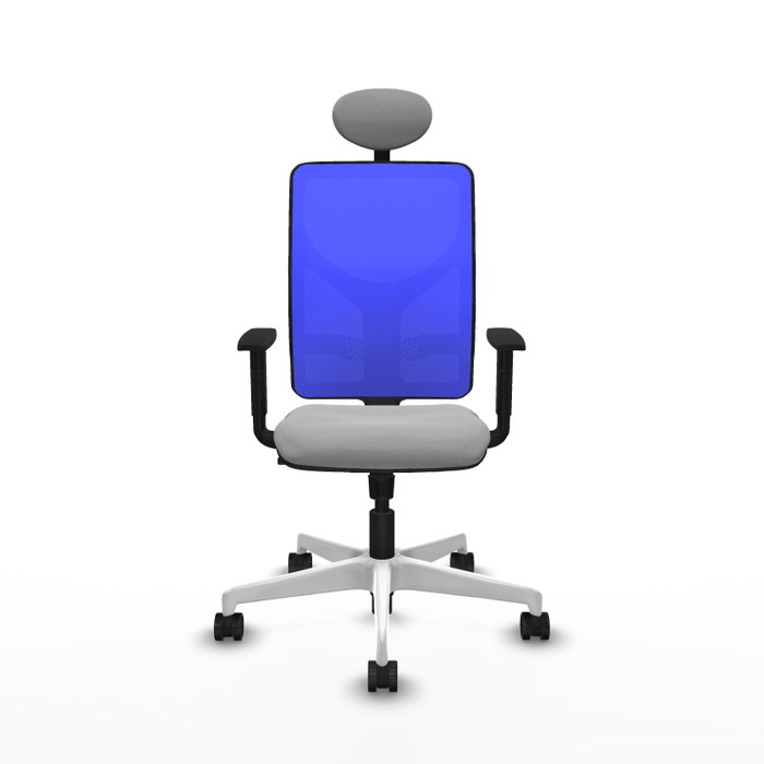 PIQUERAS Y CRESPO Silla de oficina Motilla con mecanismo Sincro, Gris claro y Azul PIQUERAS Y CRESPO Silla de oficina Motilla con mecanismo Sincro, Gris claro y Azul