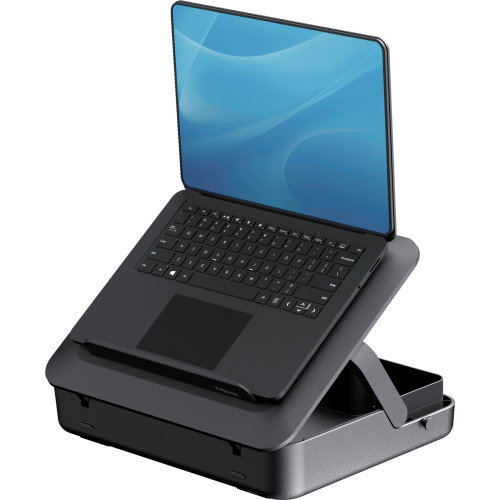 Fellowes Breyta Maletín y Soporte Elevador para Portátiles de hasta 14 Pulgadas - Negro Fellowes Breyta Maletín y Soporte Elevador para Portátiles de hasta 14 Pulgadas - Negro