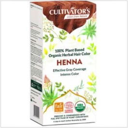 CULTIVATORS Tinte Henna Orgánico 100Gr Ecocert Natural Vegano Cabello