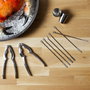 Cook Concept Juego de 10 Piezas Para Marisco con Pinzas, Pinchos y Bols, Acero Inoxidable, Table En Fête