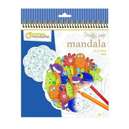 Libro De Colorear Avenue Mandarine Mandala Monstruos 160G 36H