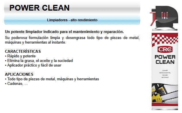 CRC Desengrasante Limpiador Extrarápido Spray 500 ml