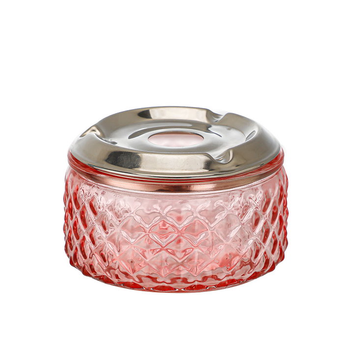 Confortime Cenicero Agua Vidrio y Acero 10.5 cm (12 Unidades)