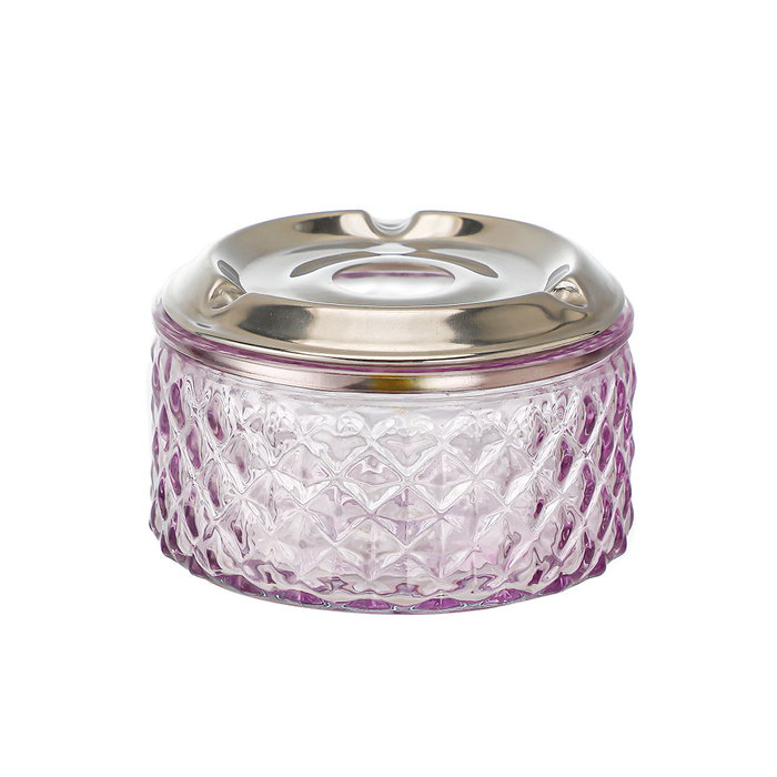 Confortime Cenicero Agua Vidrio y Acero 10.5 cm (12 Unidades)