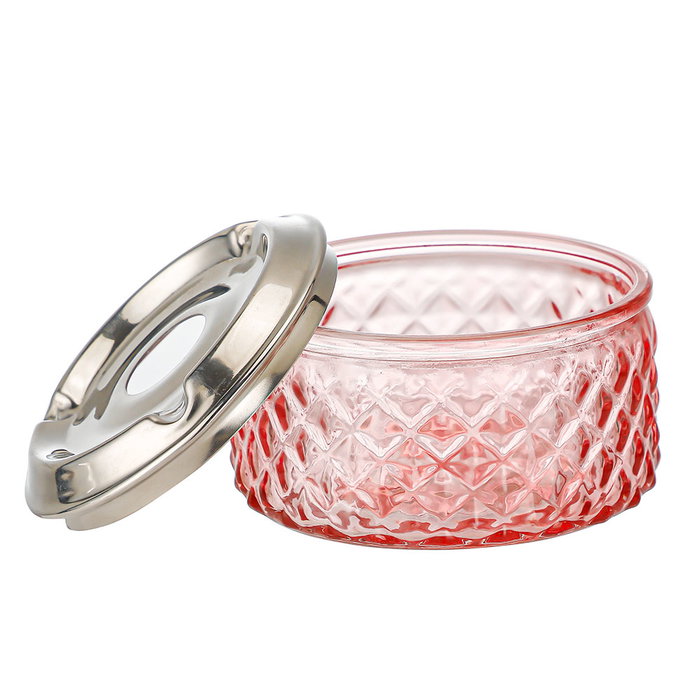 Confortime Cenicero Agua Vidrio y Acero 10.5 cm (12 Unidades)