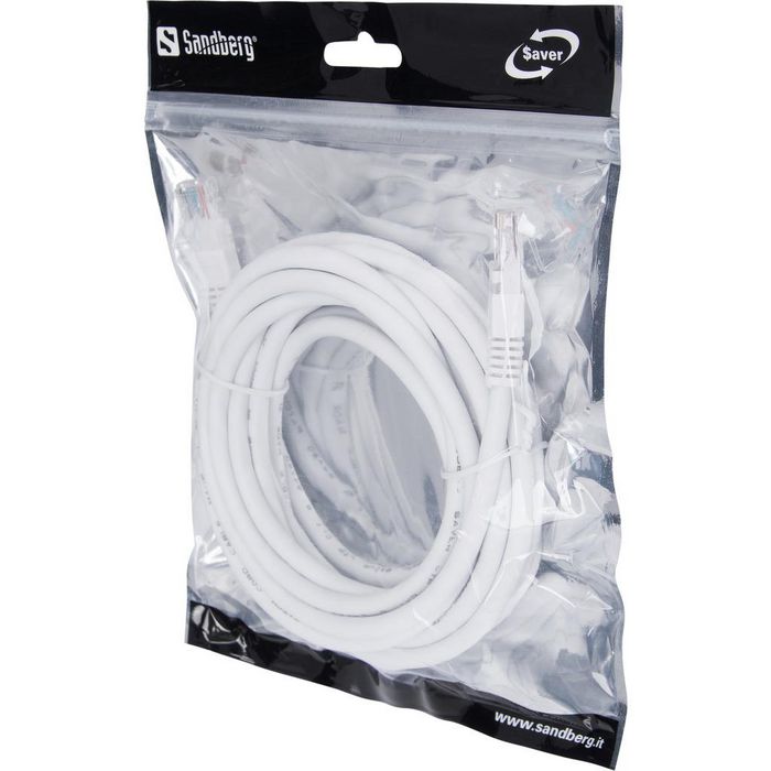 Sandberg Cable UTP Cat6 5m RJ45, Ethernet 1000 Mbit/s, Velocidad de Transferencia Optimizada, Referencia SAVER
