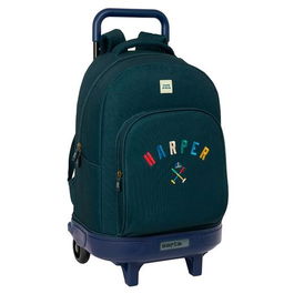 Safta Harper & Neyer Mochila Grande Con Ruedas Compact Extraíble Escolar 33cm 33L Fabricado en España